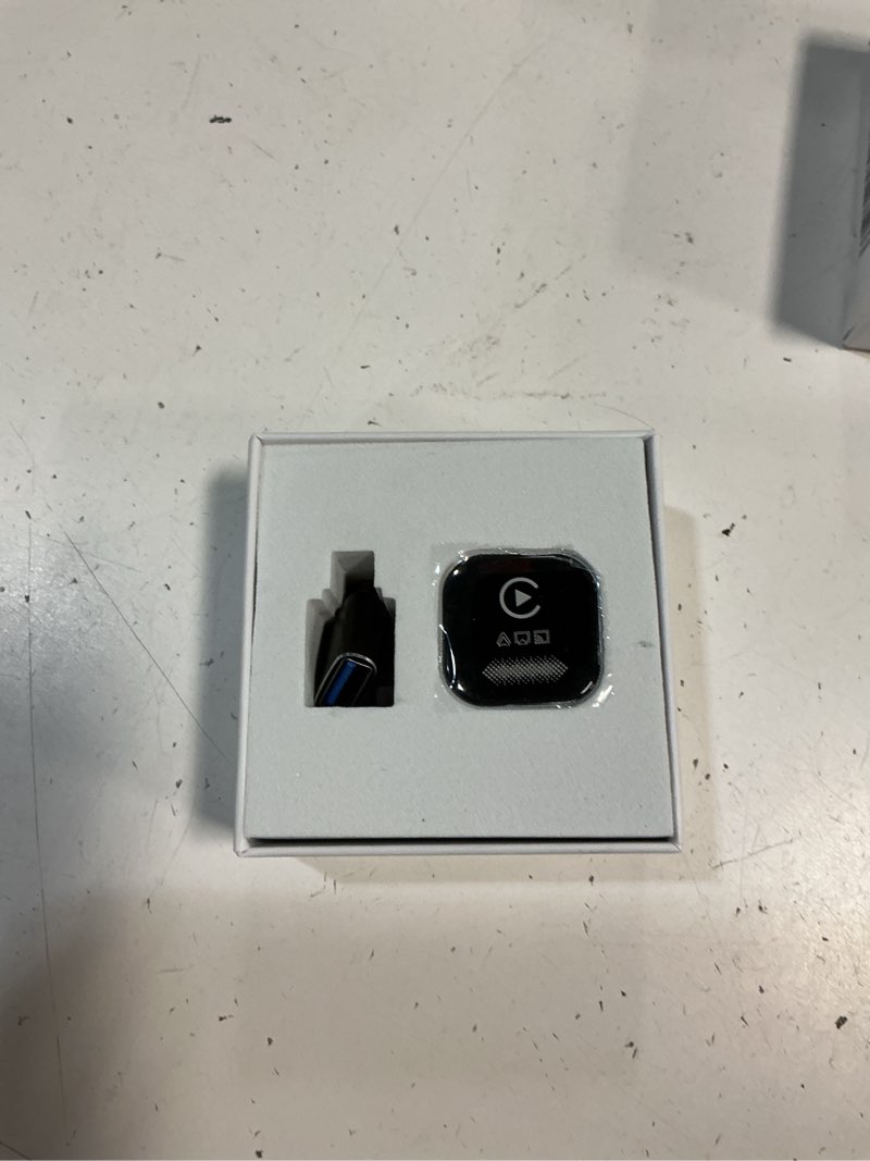 Condition photo showing Good Condition for wireless carplay adapter for iphone – 2026 4-in-1 dongle with airplay & screen mirroring, low latency, 5-second auto connect for wired cars, includes usb a/c?silvery?