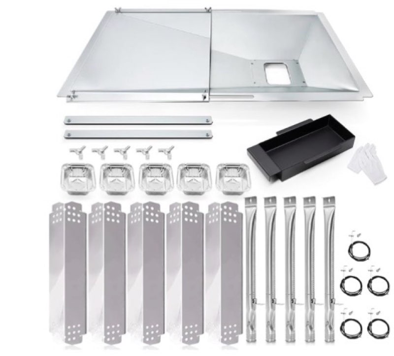 Grill Grease Tray Replacement Parts for Nexgrill 5 Burner 720-0888S, 4 Burner 720-0830X, Adjustable 