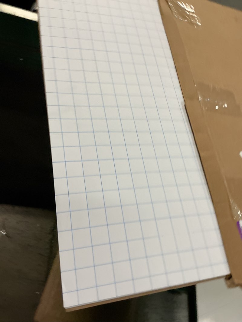 Condition photo showing Good Condition for pacon pac3373 heavy duty anchor chart paper, 1" grid ruled, 24" width, 32" length, 25 sheets, white