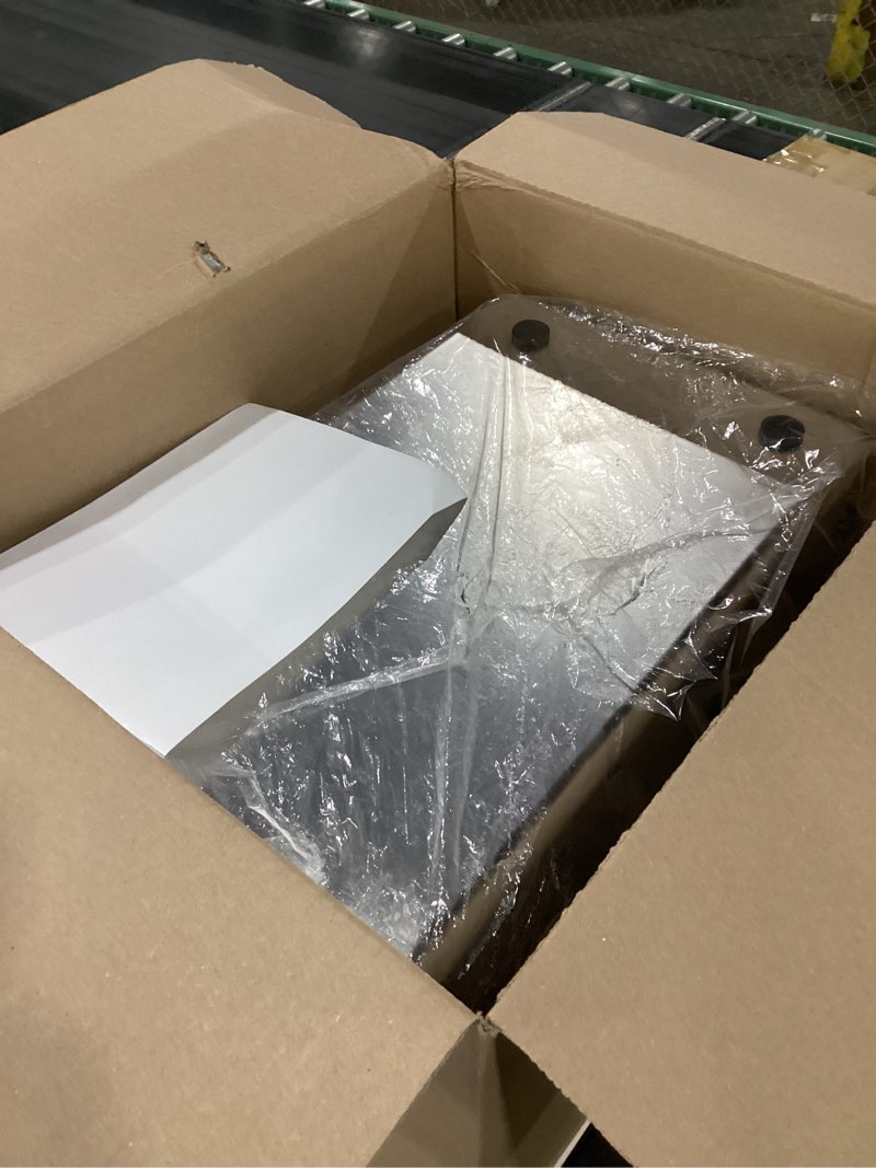 Condition photo showing As Is for Yangbaga Extra Large Stainless Steel Litter Box, Leak Proof 12 Inches High Sides for Urine & Litter Trapping, Easy Entry for Kittens, Older Cats,Non-Stick,Non-Slip,No Sharp Edges