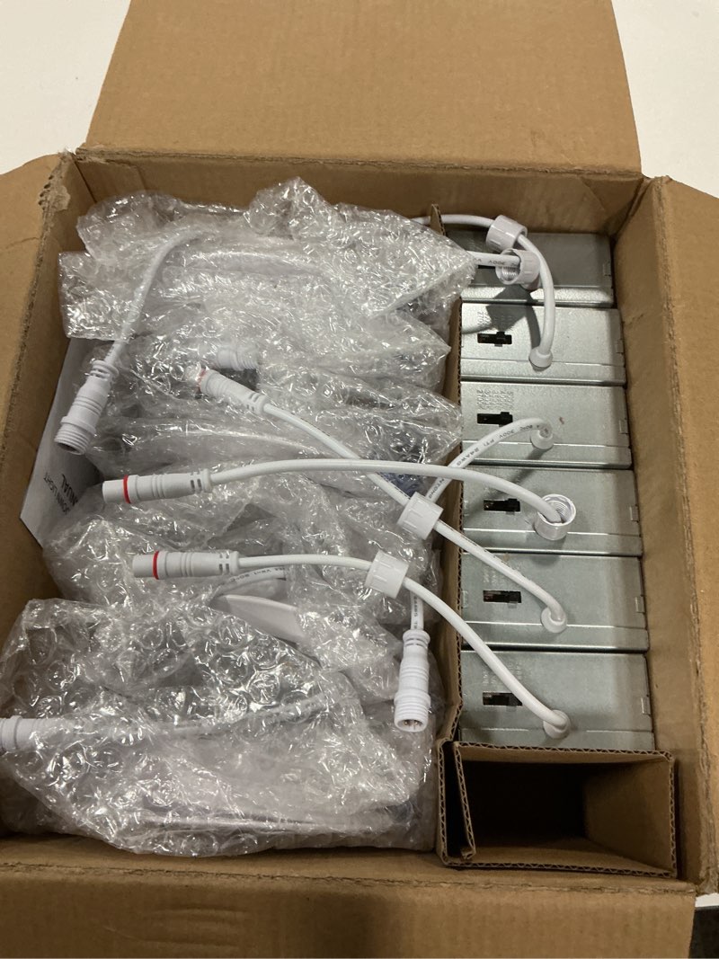 Condition photo showing New/Like New for Adetu 4 Inch Anti-Glare LED Downlight,Dimmable Ceiling Light with 5CCT Reset,Selectable from 2700K to 5000K - 12W 1080LM, ETL Certified (White, 6 Pack Round) White 6 Pack Round