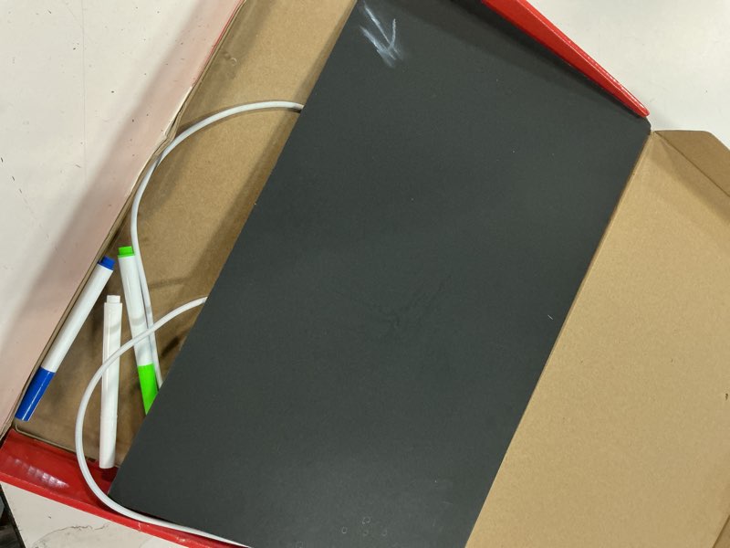 Condition photo showing As Is for LED Drawing Board for Kids - 20 Inch Erasable Acrylic Electronic White Boards, with 7 Fluorescent Markers,Stand, 7 RGB Colors & 4 Modes - Creative Fun & Christmas Gift for Grandkids