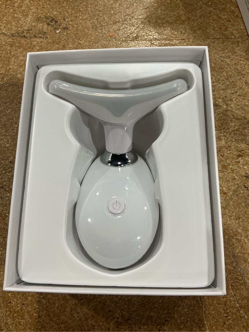 Condition photo showing Good Condition for red light therapy for face, 7 color led facial light therapy wand for skin care at home blue light therapy face massager tool for neck (white)