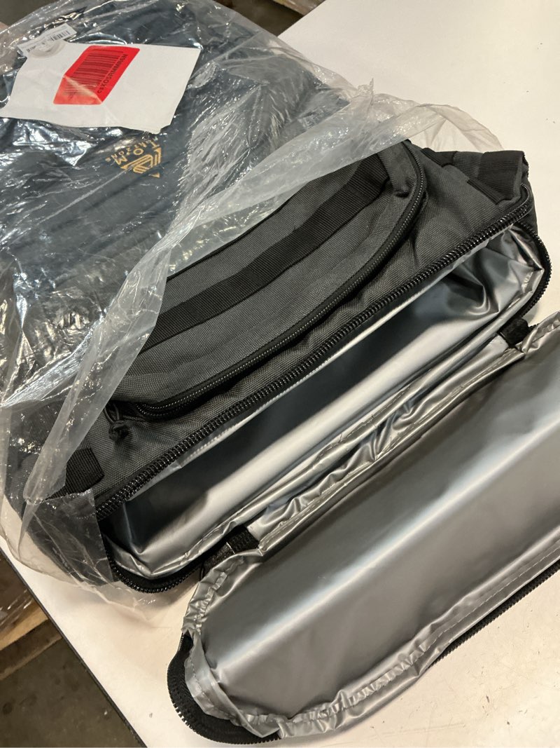 Condition photo showing Good Condition for cooler backpack, tactical, insulated. heavy duty, extra large, leak proof for hiking, camping, beach. bonus, credit card multi tool included charcoal grey