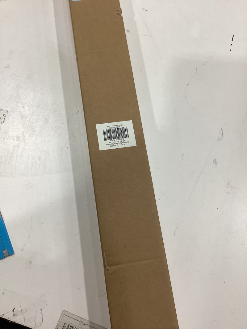 Condition photo showing As Is for LazBlinds No Drill Blinds for Indoor Windows, Blackout Roller Shades, Cordless Window Blackout Blinds, Thermal Insulated Fabric UV Protection for Home and Office, 29.5" W x 48" H, White Blackout-white 29.5" W x 48" H