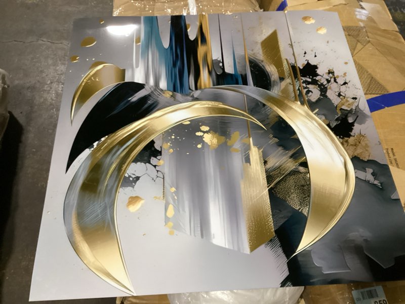 Condition photo showing Good Condition for abstract shapes and infinity lines i - abstract shapes wall art decor