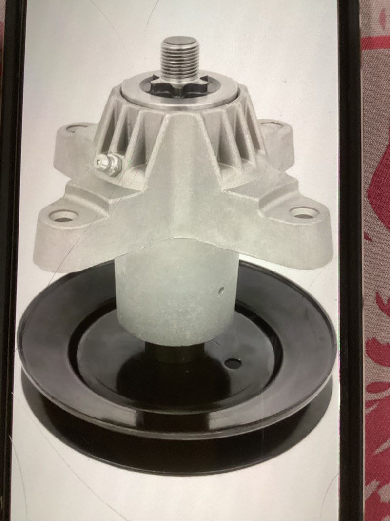 Condition photo showing As Is for for spindle assembly replacement part w/ bolts