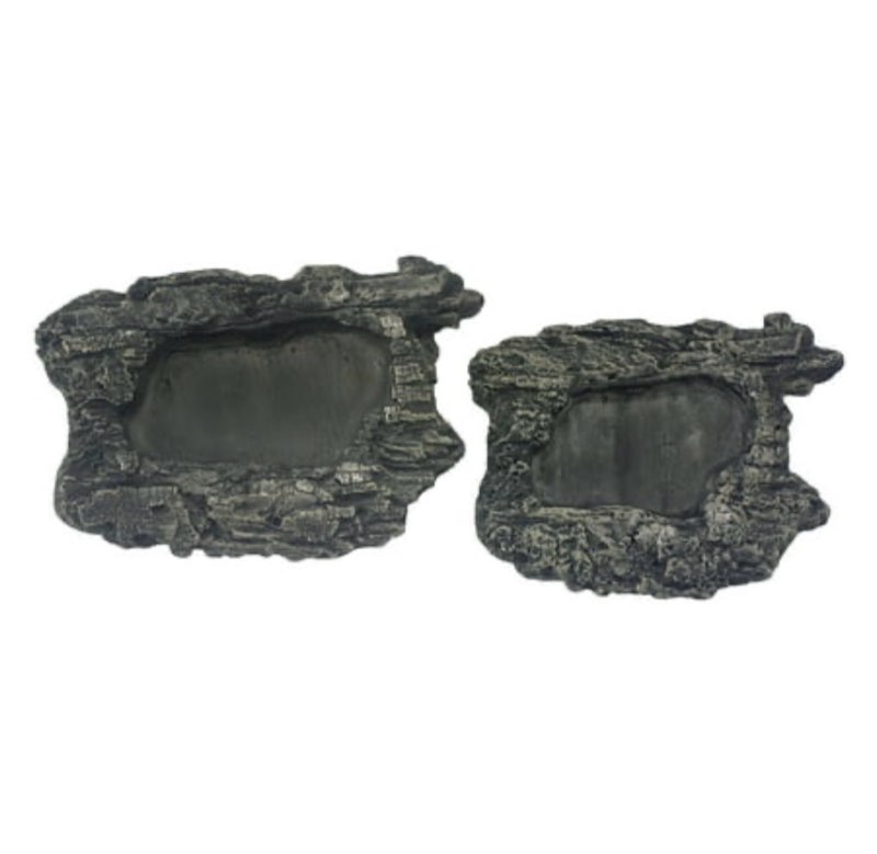 Komodo Habitat Rock Bowl, Gray, Large