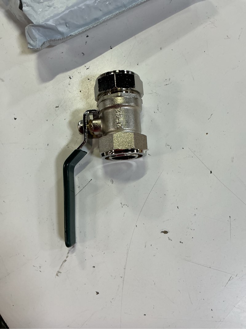 Condition photo showing Good Condition for compressor valve part maxline rapidair m8040 1" in line ball valve for 1 inch max line air tubing,o-ring sealed