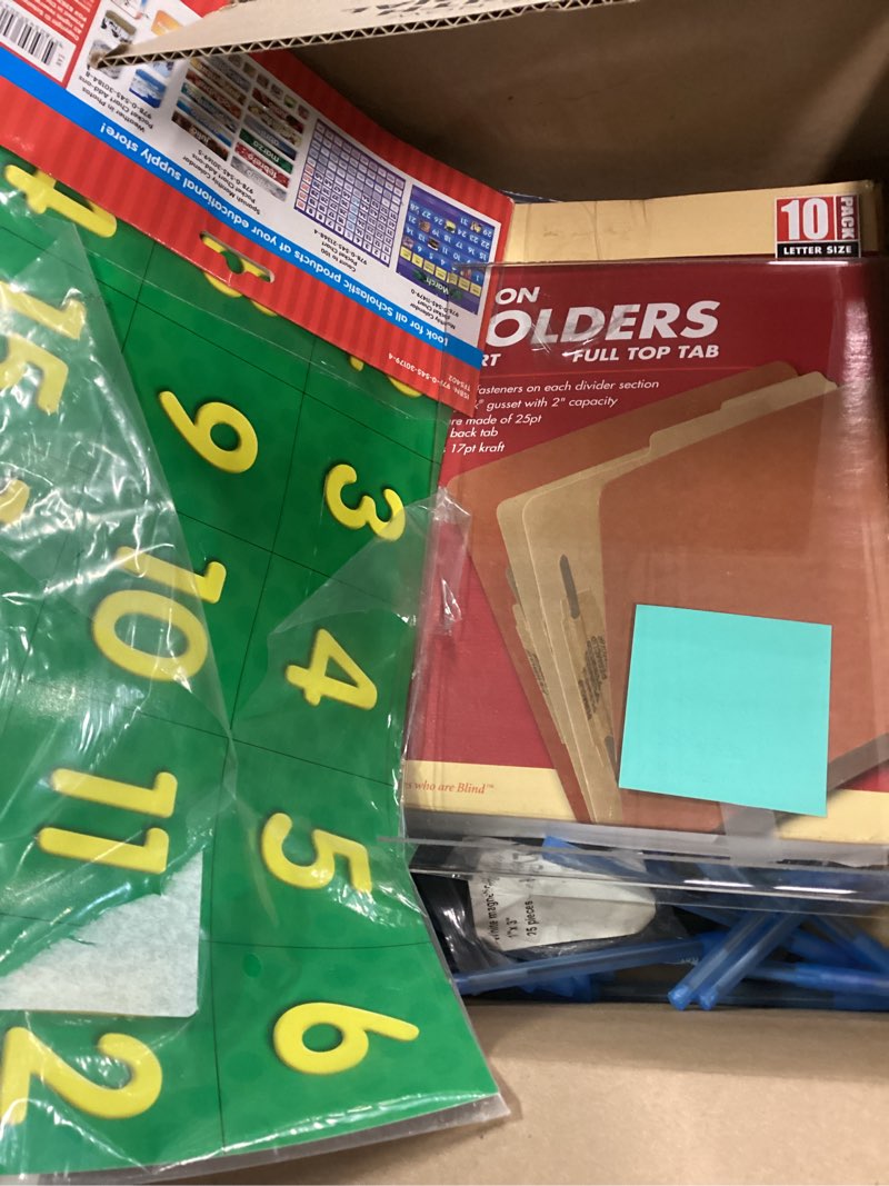Condition photo showing Good Condition for Assortment of school and office supplies