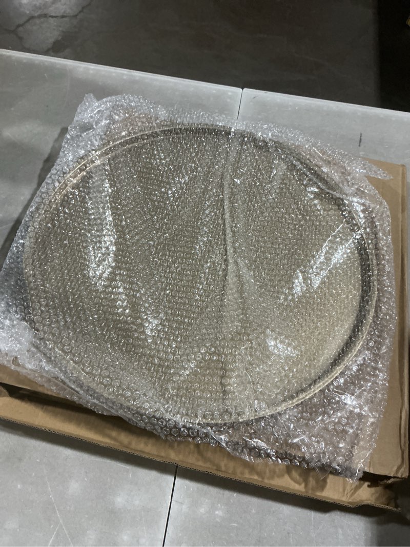 Condition photo showing Good Condition for dn deconation gold tray, 14.76“ decorative trays for coffee table, farmhouse tray, round wooden trays for living room decor 15" gold