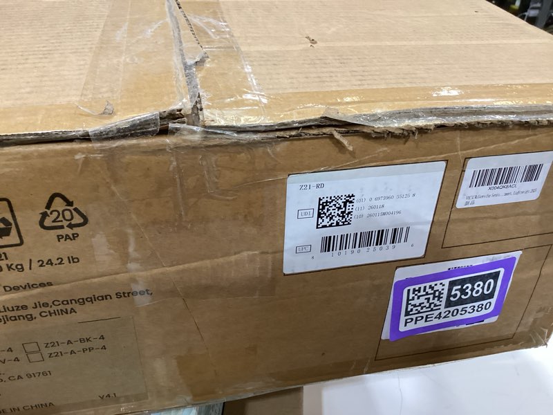 Condition photo showing Good Condition for vocic walkers for seniors, z21 rollator walker with seat supports 350lb, 8" big wheels for all terrain, ergonomic arc seat & 6" ultra backrest foldable walker, dual height adjustment, lightweight 2025 ruby red 350 pound