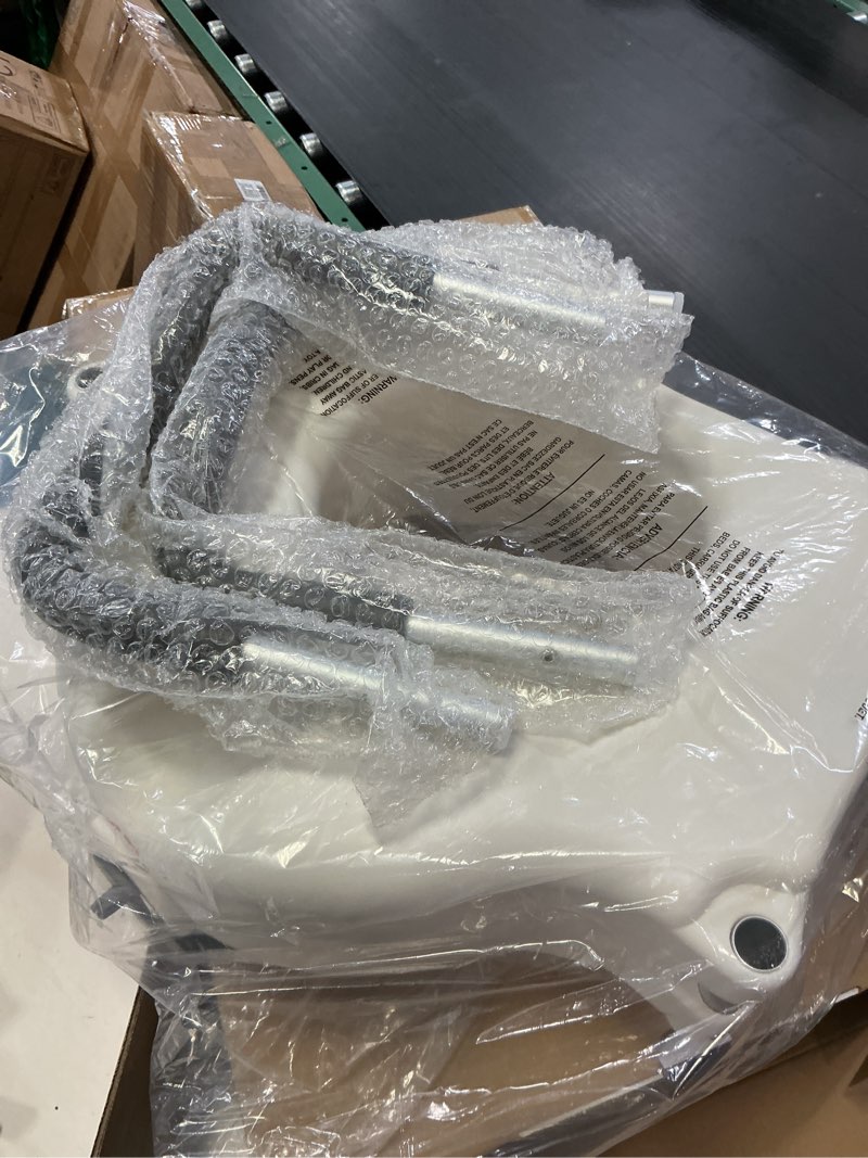 Condition photo showing Good Condition for Drive Medical 2-in-1 Raised Toilet Seat with Removable Padded Arms - Elevated Bathroom Safety Support - Secure Locking Attachment - Easy Height Assistance - Durable Plastic Construction Standard
