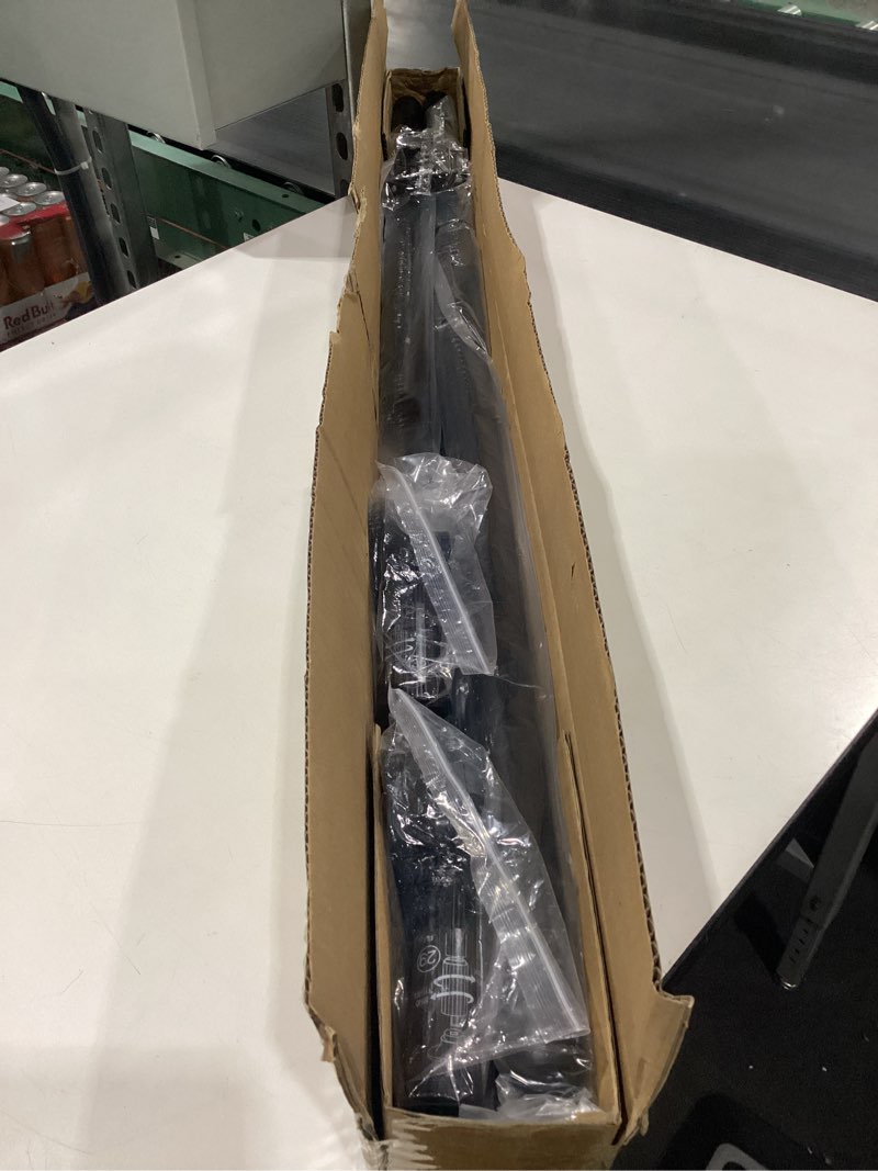 Condition photo showing Good Condition for Tension Curtain Rod 51-166 Inch(4.25-13.83Ft), Extra Long Outdoor Curtain Rod for Patio Window, No-Drill Dual-End Adjustable Spring Shower Rod, Easy to Install Never Rust, Rod Diameter 1.26In, Black Black 51"-166"
