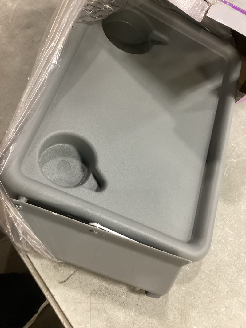 Condition photo showing Good Condition for dmi walker tray  rollator tray  mobility and walker accessory tray table fits most standard walkers  folding with two cup holders and tool free assembly  16 x 11.8