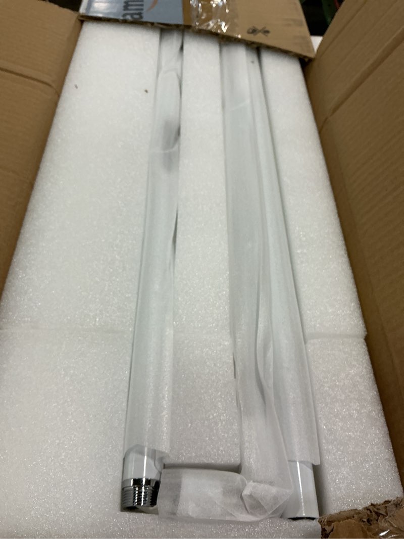 Condition photo showing Good Condition for LED Reading Floor Lamp, White Standing Lamp with Touch Control Dimmable 5 Color Temperature, Eye-Caring Bright Floor Reading Light for Bedroom Office white-1