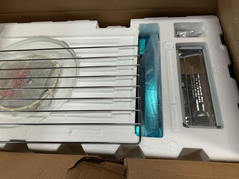 Condition photo showing Good Condition for GASLAND 30 Inch Over the Range Microwave Oven, 1.9 Cu.ft. Above Stove Microwave, 11 Power Levels, One Touch Cooking, 400 CFM,1000W, LED, Turntable, Sensor Cook, Over Stove Microwave, Stainless Steel 1.9 Cu.Ft, Silver