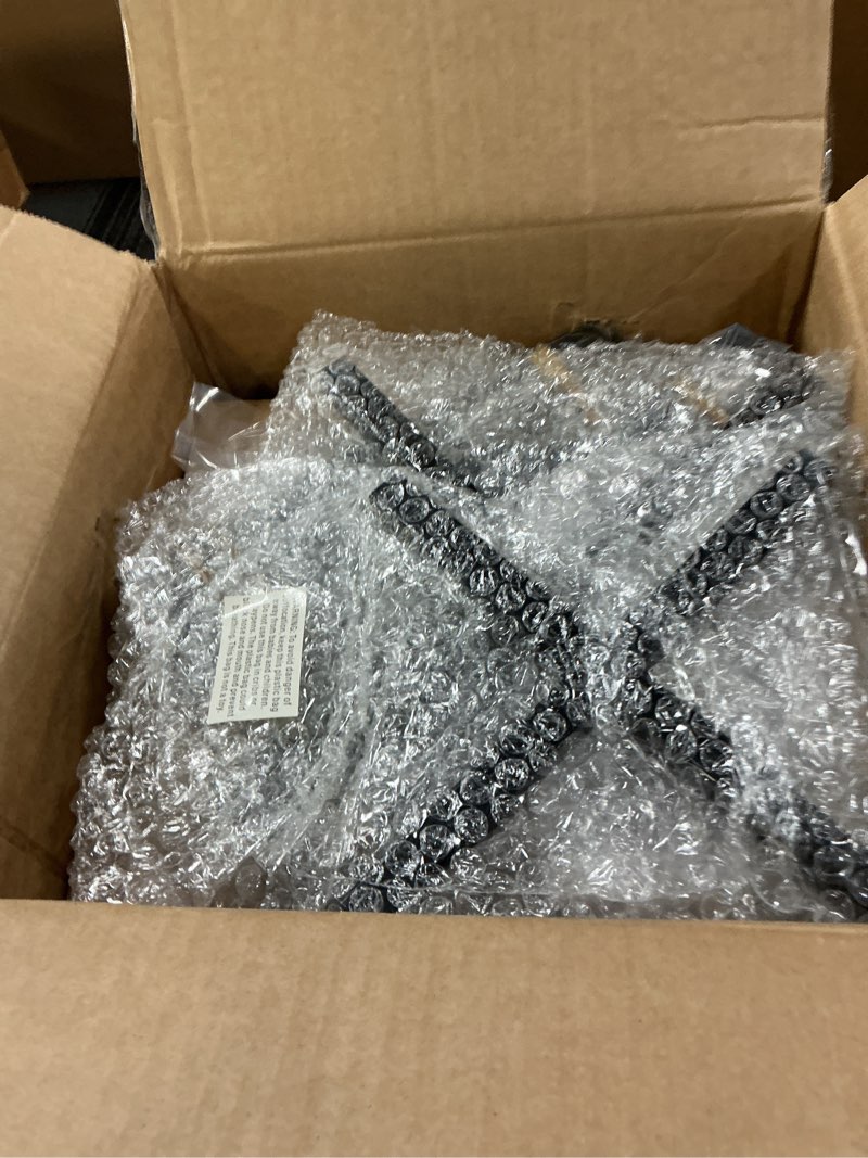 Condition photo showing New/Like New for ARNIS Modern Plant Pots, Set of 2 Large Planters with Stand, Decorative Planters, Metal Pots with Drainage Holes for Living Room, Office, Garden or Balcony, 8.25 &10.5 Inch, Blcak Black 8.25 &10.5