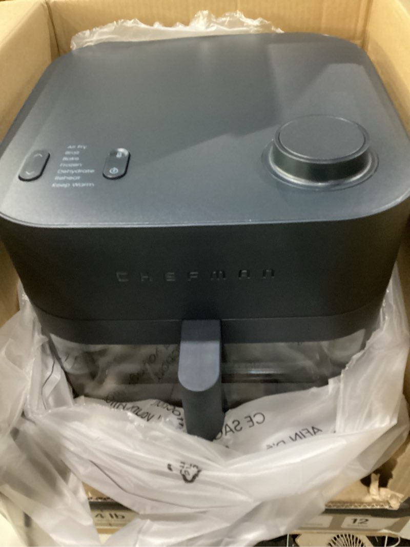 Condition photo showing Good Condition for chefman crispinator air fryer 7-in-1 with 8 qt capacity, 450°f max temp & turbofry pro technology fo, not tested