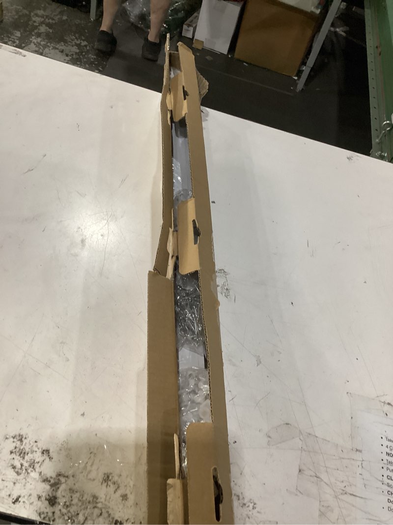 Condition photo showing Good Condition for ceiling curtain track, curtain track with roller hooks, 3ft - 6ft ceiling mounted rail set for room divider, white 3ft - 6ft white