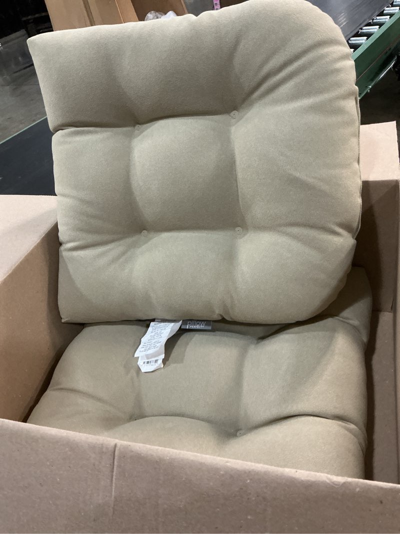 Condition photo showing Good Condition for pillow perfect outdoor beige seat cushions (set of 2)