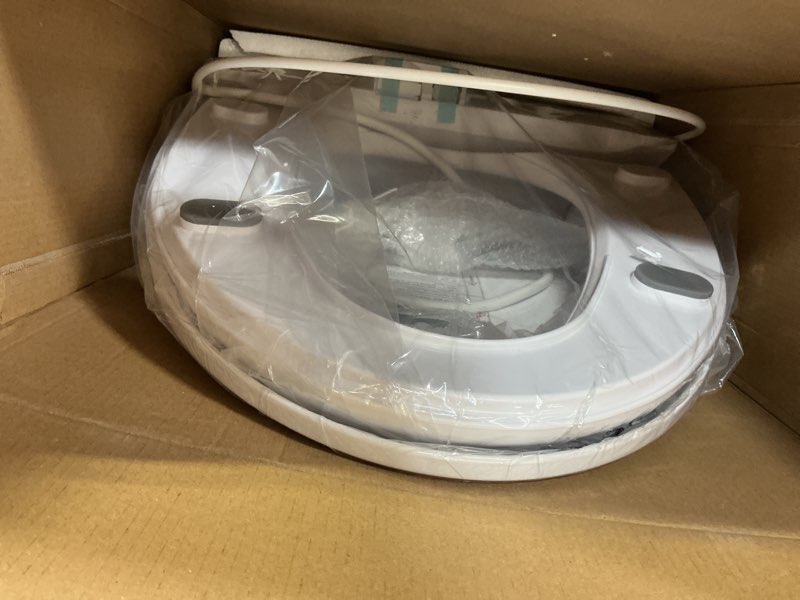 Condition photo showing Good Condition for ZMJH Bidet Toilet Seat, Electric Smart Heated Seat with Slow Closes, Vortex Wash, Warm Dryer, Rear and Front Wash, Warm Water, Remote Control, and Night Light, White, A102S-W (Elongated)