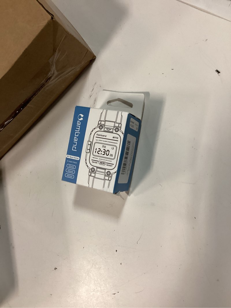 Condition photo showing New/Like New for amband m1 sport case band for apple watch ultra 3/2/1 & se 3/2/1 & series 11 10 9 8 7 6 5 4 3 49mm 46mm 45mm 44mm 42mm 41mm 40mm 38mm, shockproof & scratch resistant rugged bumper for men black 42/44/45mm