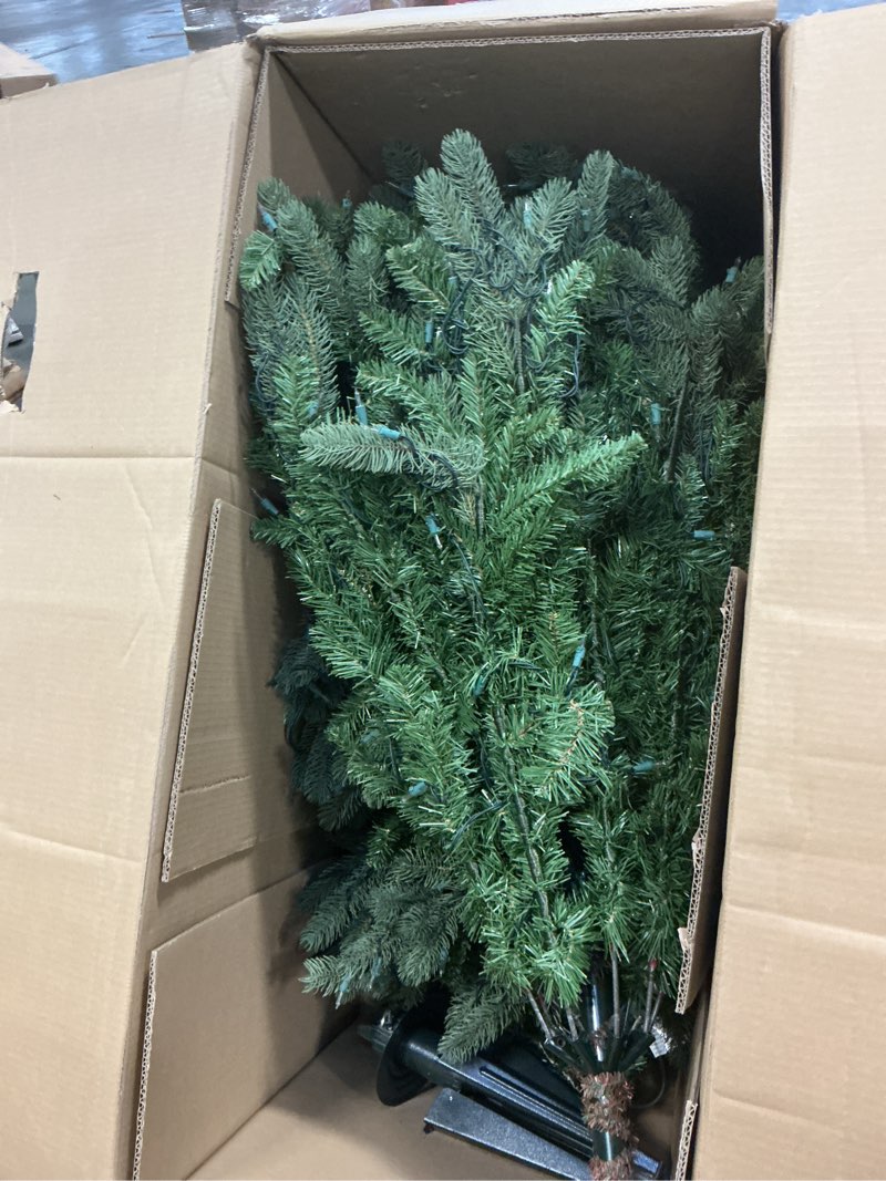 Condition photo showing Good Condition for Balsam Hill 7.5ft Prelit Classic Blue Spruce Artificial Christmas Tree with Clear Incandescent Lights
