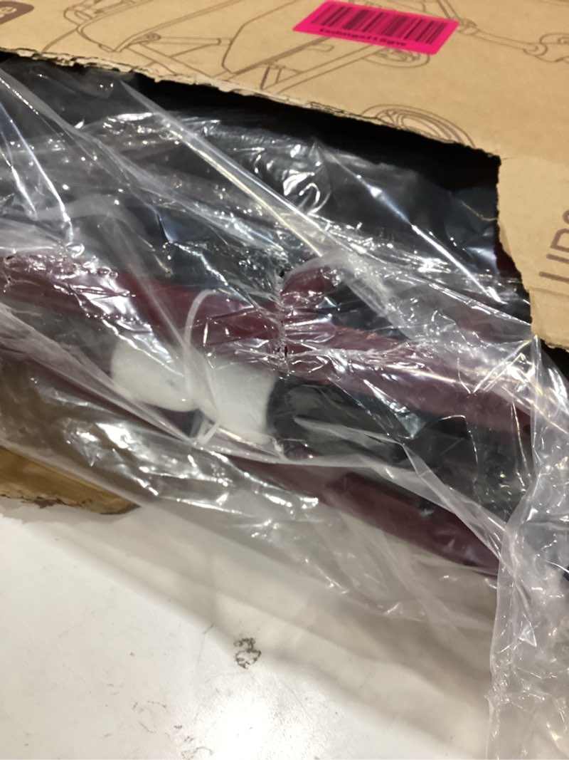 Condition photo showing Good Condition for soundfuse walkers for seniors, rollator walker with seat, 8" all terrain wheels, double support bar, 16" ergonomic arc seat and comfortable backrest, dual height adjustable and foldable design burgundy