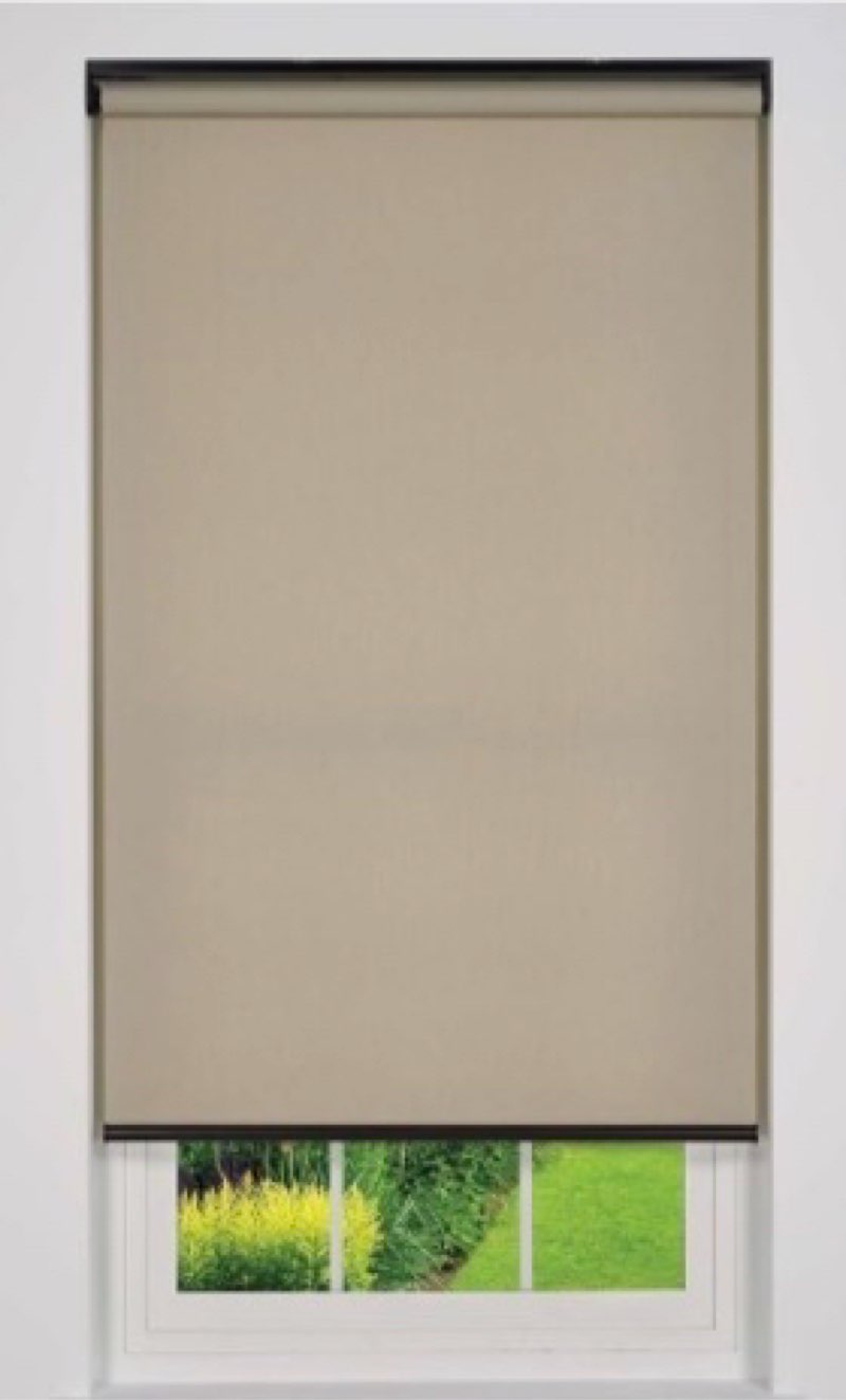 Cordless roller blinds 72”x71.8” taupe
