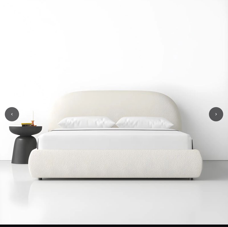 ( incomplete/ box 1 of 2) Sadarius Upholstered Bed king 