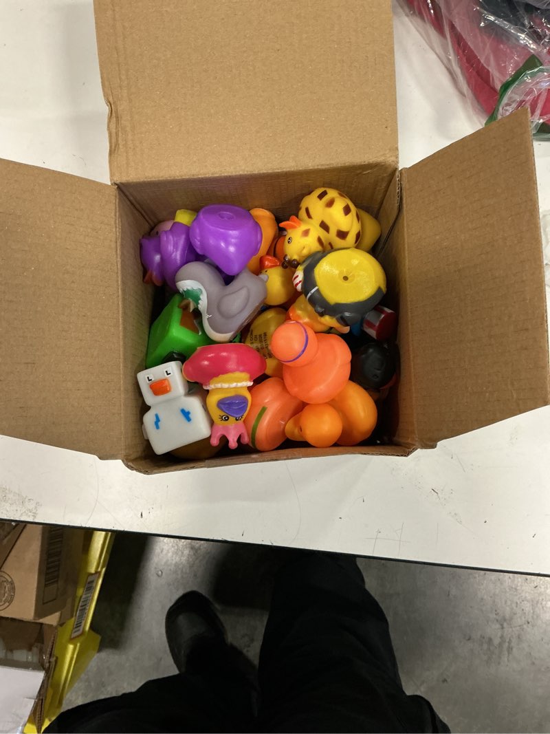 Condition photo showing Good Condition for joyin 30 pcs rubber ducks, random assortment ducks bulk with mesh carry bag, mini rubber duckies for baby bath toys, kids toddler summer pool toys birthday gifts party favors