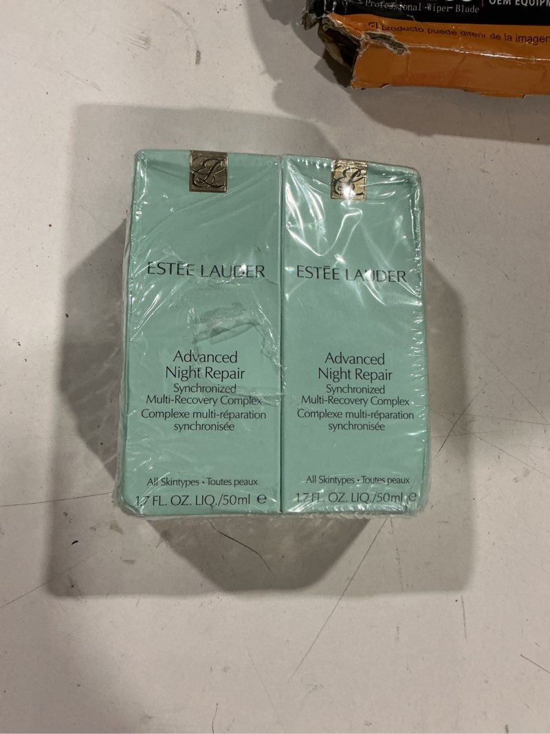 Condition photo showing Good Condition for estée lauder advanced night repair face serum synchronized multi-recovery complex with hyaluronic acid & peptides | anti aging & hydrating 1.7 fl oz - duo
