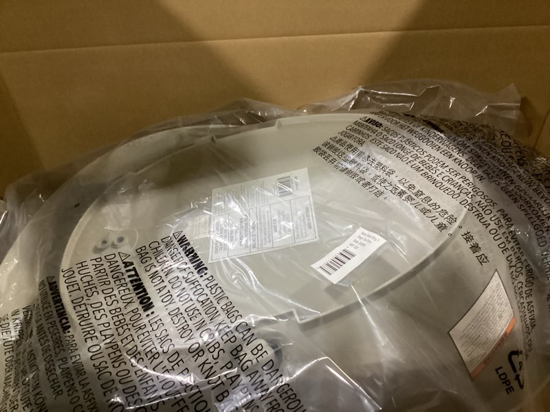 Condition photo showing As Is for skip hop infant bath tub 3-stage grow with baby smart sling moby bathtub grey age 0+ grey tub