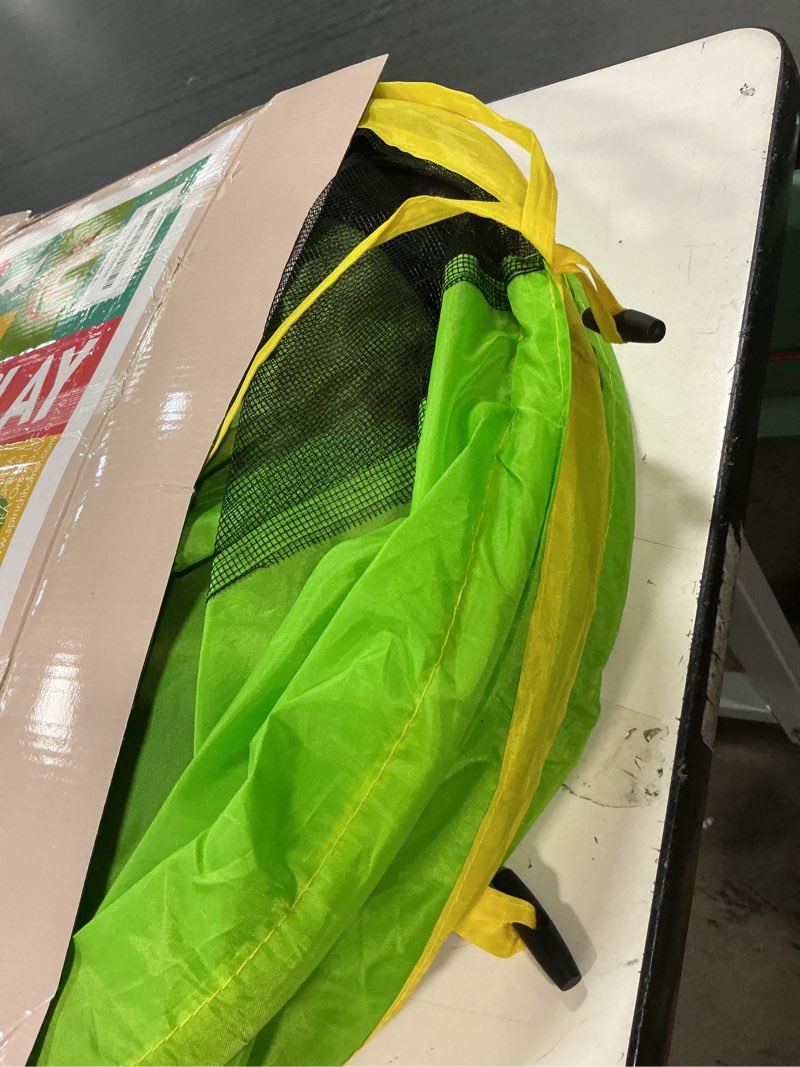 Condition photo showing Good Condition for UTEX 3 in 1 Pop Up Play Tent with Tunnel, Ball Pit for Kids, Boys, Girls, Babies and Toddlers, Indoor/Outdoor Playhouse Red/Yellow & Square Tent
