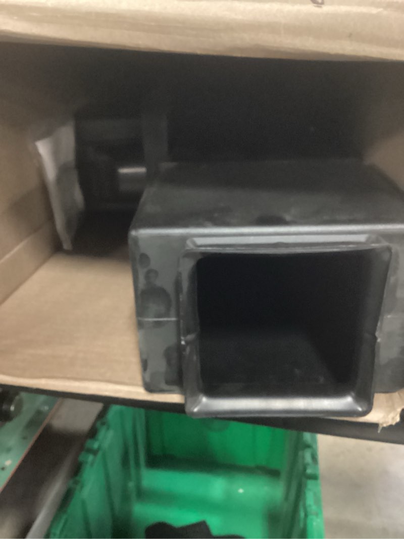 Condition photo showing As Is for postal pro hampton all-in-one mailboxes kit, black
