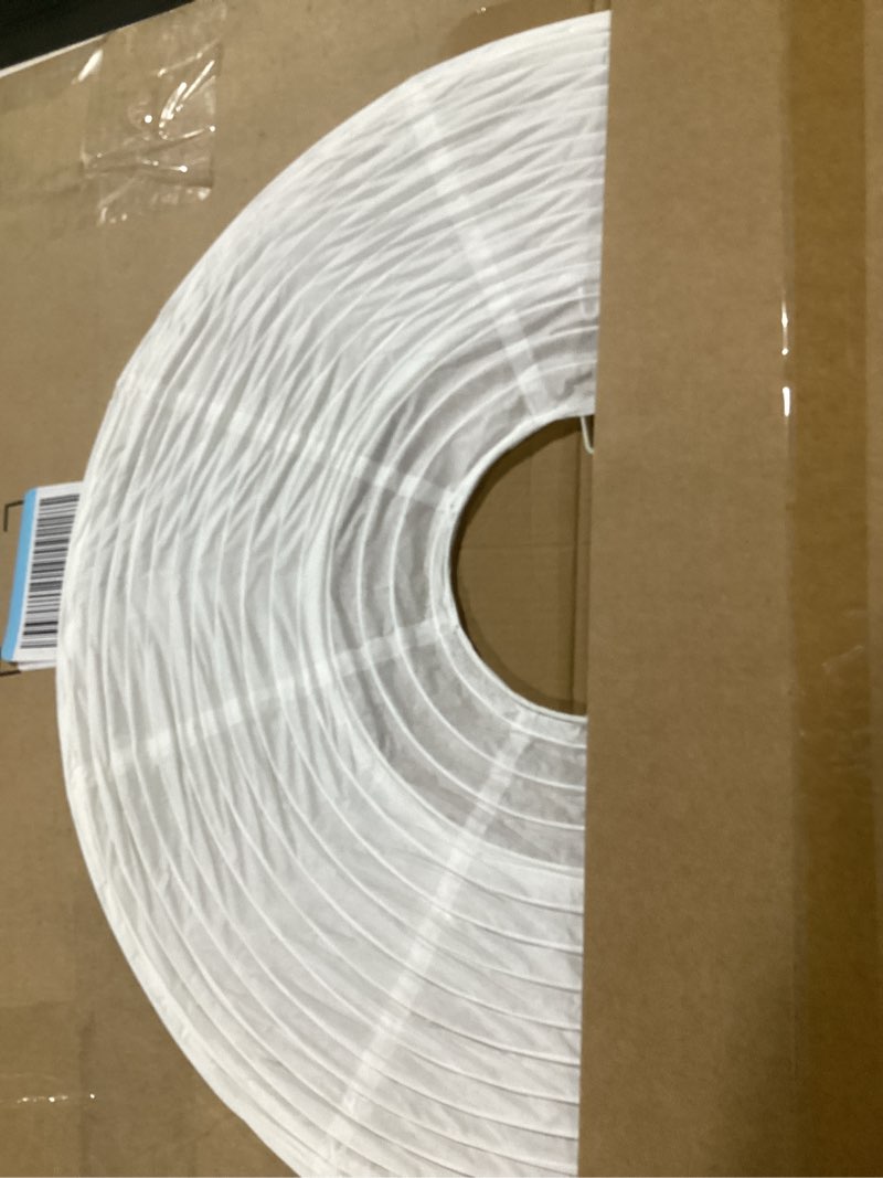 Condition photo showing Good Condition for Mushroom Paper Lampshade?17inch?, White Folding Lamp,Interior Trim Lantern,Paper Ceiling Lamp Shade