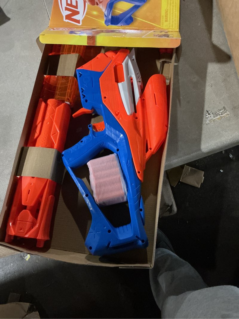Condition photo showing New/Like New for nerf n series pinpoint dart blaster, 18 n1 darts compatible only n series blasters, 10-dart clip, blaster gifts for kids