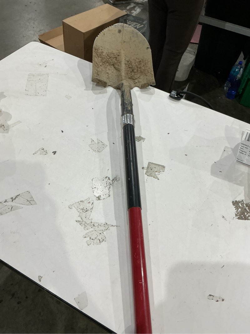 Condition photo showing As Is for craftsman 45-in wood handle digging shovel