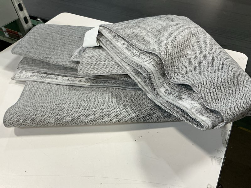 Condition photo showing Good Condition for Washable Runner Rug, 2'6" x 8' Non-Slip Kitchen Vintage Foldable Hallway Runners for Entryway, Laundry, Bedroom, Grey Grey 2'6" x 8' (Runner)