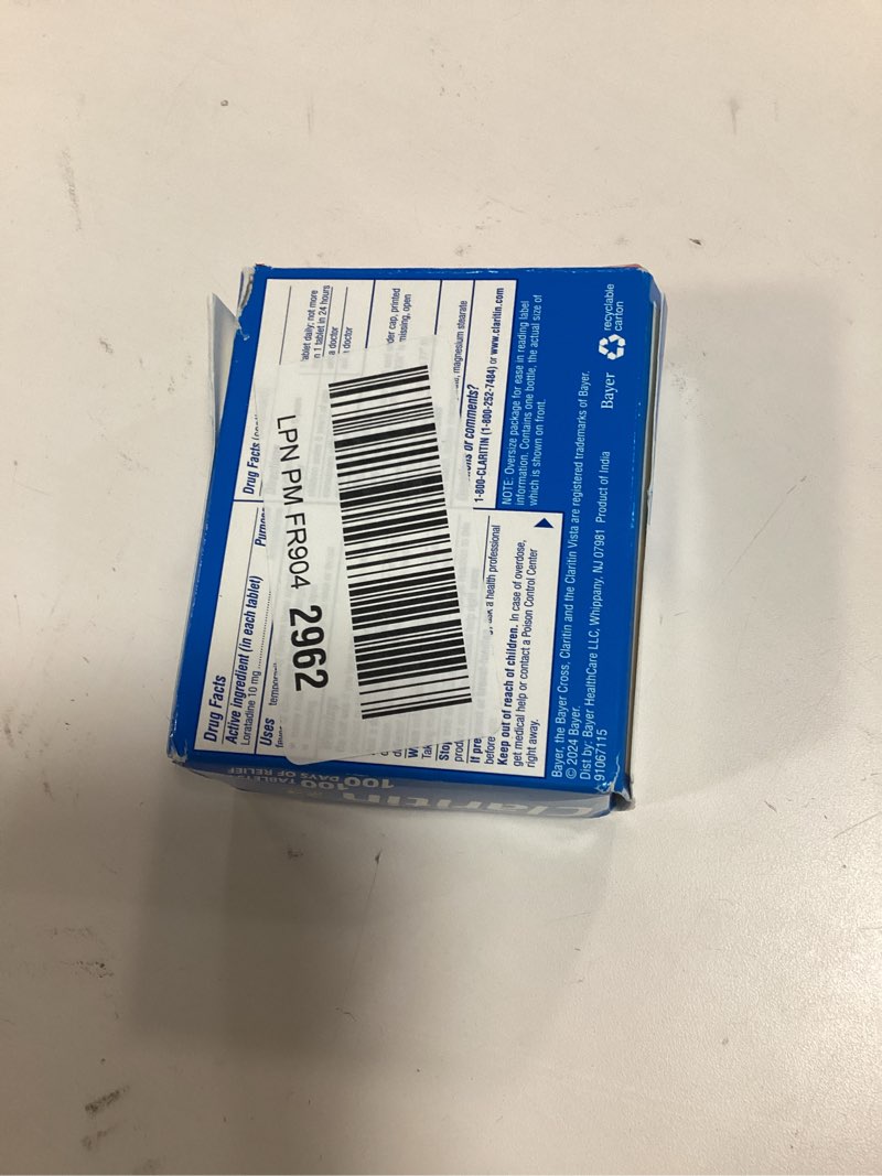 Condition photo showing New/Like New for Claritin Allergy Medicine for Adults, 24-Hour Non-Drowsy Loratadine 10mg Pills, Antihistamine, 100 Tablets