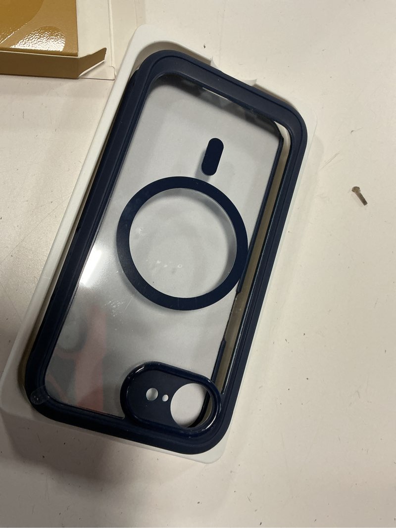 Condition photo showing Good Condition for miracase for iphone 17e case & iphone 16e case, full-body phone with built-in glass screen protector, [magnetic with magsafe] military drop proof 17 e/ 16 e cover bumper 6.1 inch, blue iphone 16e/17e blue