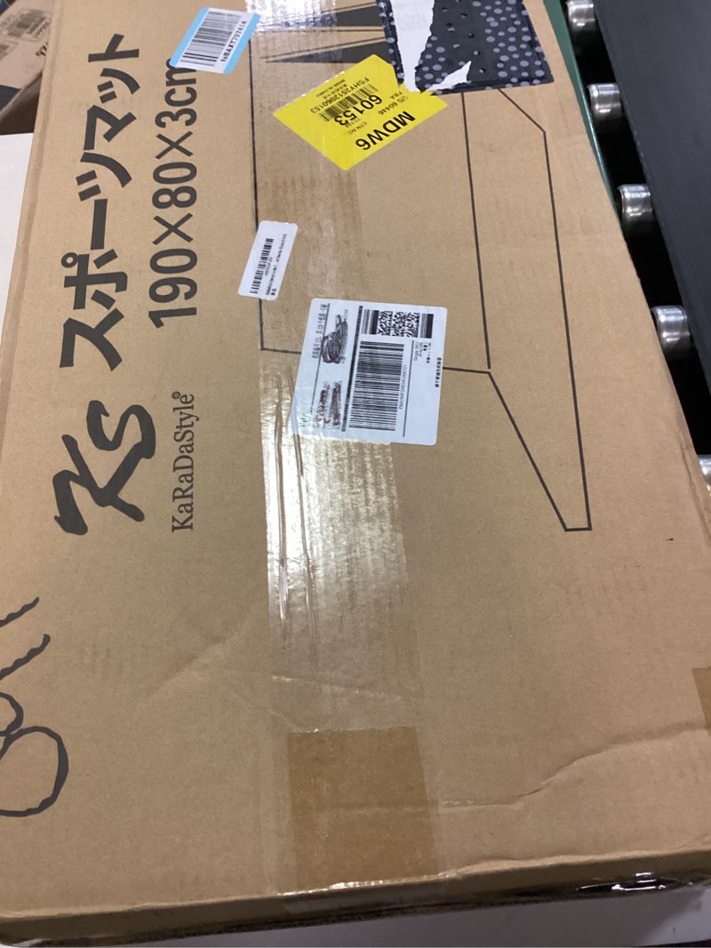 Condition photo showing New/Like New for karadastyle gymnastics mat folding stretch mats 75"x31"x1.2" exercise muscle training children play horizontal bar mat yoga sports soundproof home use (purple)