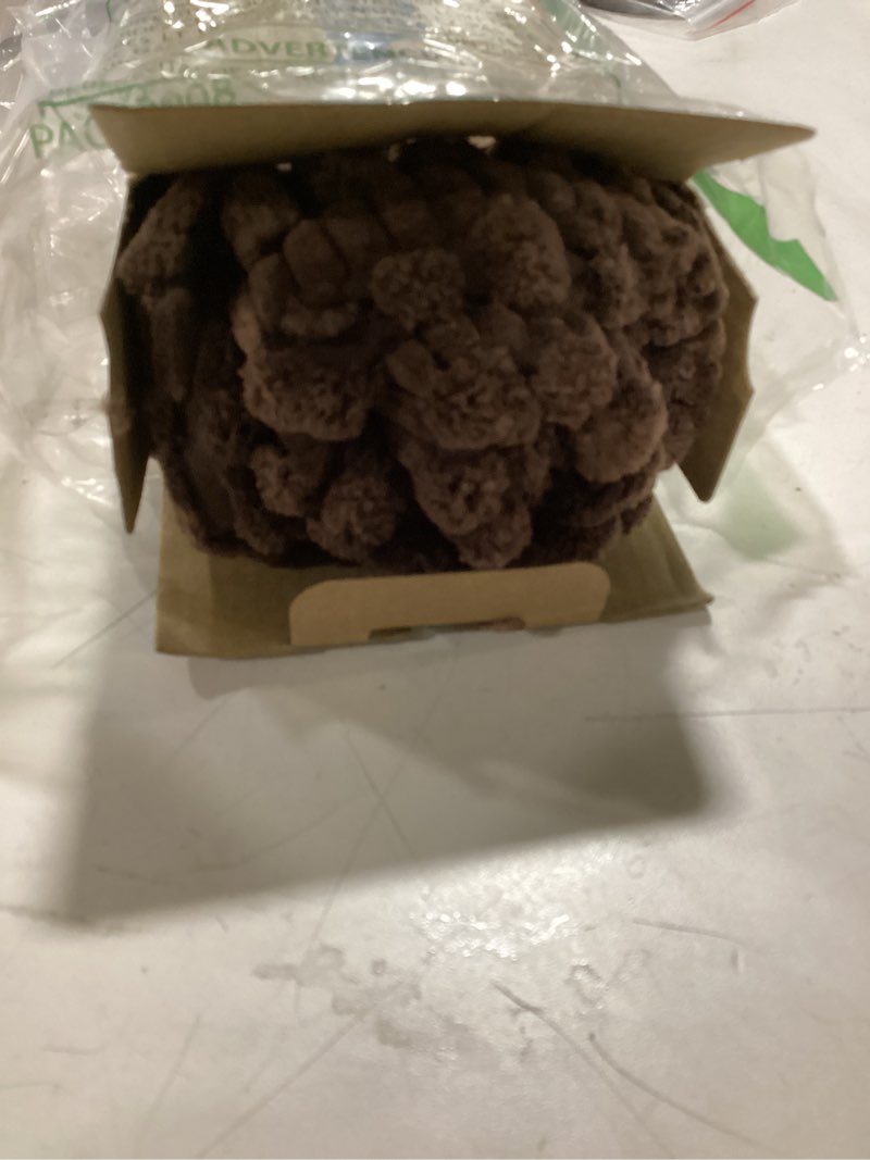 Condition photo showing Good Condition for MIULEE Pack of 2 Corduroy Decorative Throw Pillow Covers 20x20 Inch Soft Boho Striped Pillow Covers Modern Farmhouse Home Decor for Sofa Living Room Couch Bed Dark Brown 20" x 20" (Pack of 2) Dark Brown 2