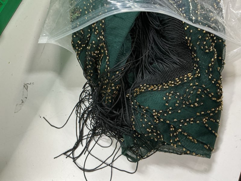 Condition photo showing New/Like New for babeyond great gatsby dresses set for women plus size cocktail dress 1920s flapper costume set for women set - darkgreen xx-large plus