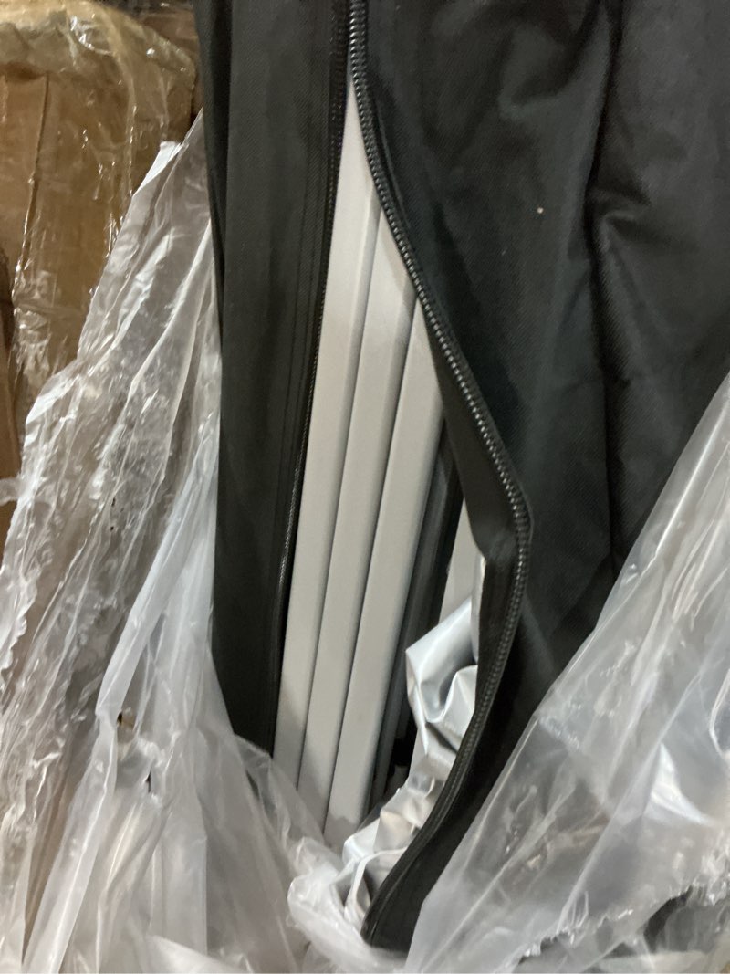 Condition photo showing As Is for ABCCANOPY Pop Up Canopy - Outdoor Patio Portable Canopy Tent Heavy Duty for Backyard and Deck with 4 Sandbags(Black, 10x10) Black 10x10