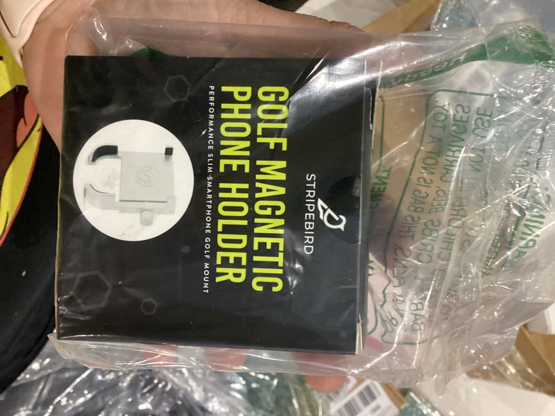 Condition photo showing New/Like New for Stripebird - Original Golf Magnetic Phone Holder - Golf Cart Accessory - Slim Smartphone Mount - Store & Access Cell - Ultra Strong Magnet White