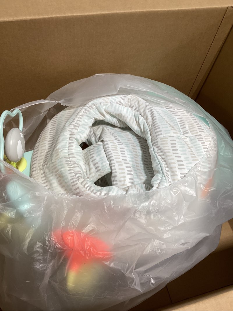 Condition photo showing Good Condition for skip hop 2-in-1 sit-up activity baby chair, silver lining cloud activity chair