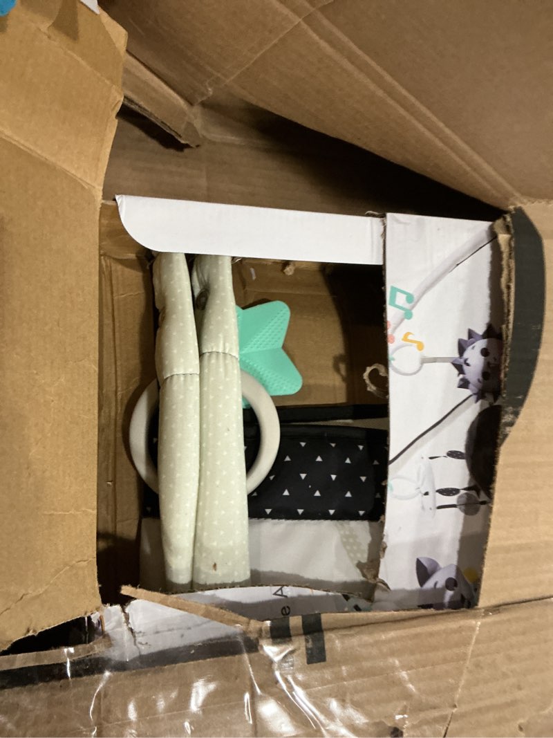 Condition photo showing As Is for Tiny Love Baby Tummy Time Play Mat, Gymini Deluxe Baby Play Mats for Floor, Magical Tales Black & White Activity Gym