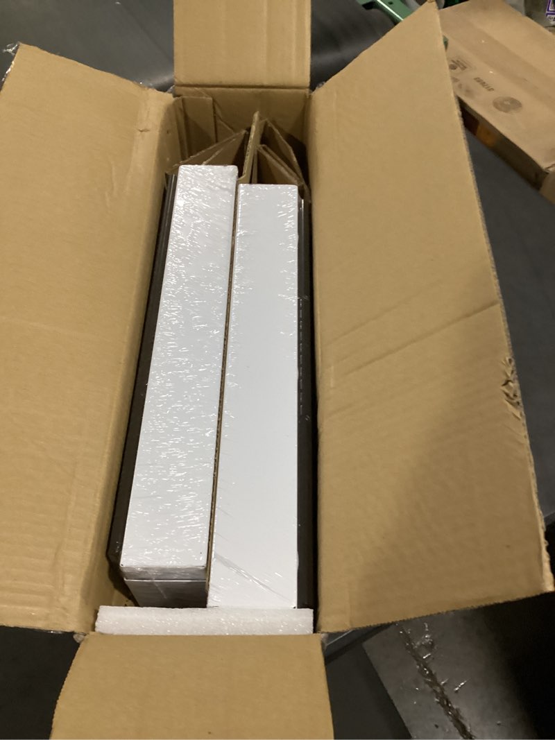 Condition photo showing New/Like New for 2pack expandable pull out cabinet organizer 21"deep with raising pad for framed cabinets, upgrade 3 slide rails slide out drawers, roll out shelves adhesive,adjustable width 12.05"-20.4"white